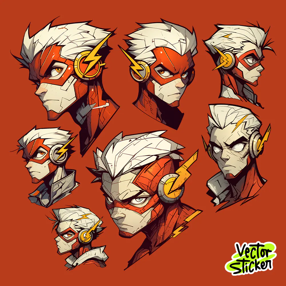 DC Flash T-Shirt Design — Lightning Speed Superhero Vector Graphic