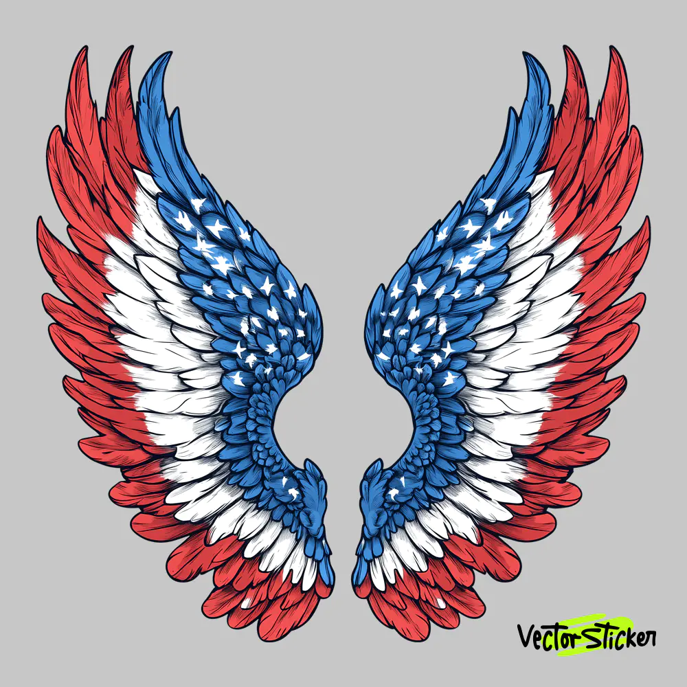 American Flag Wing Style