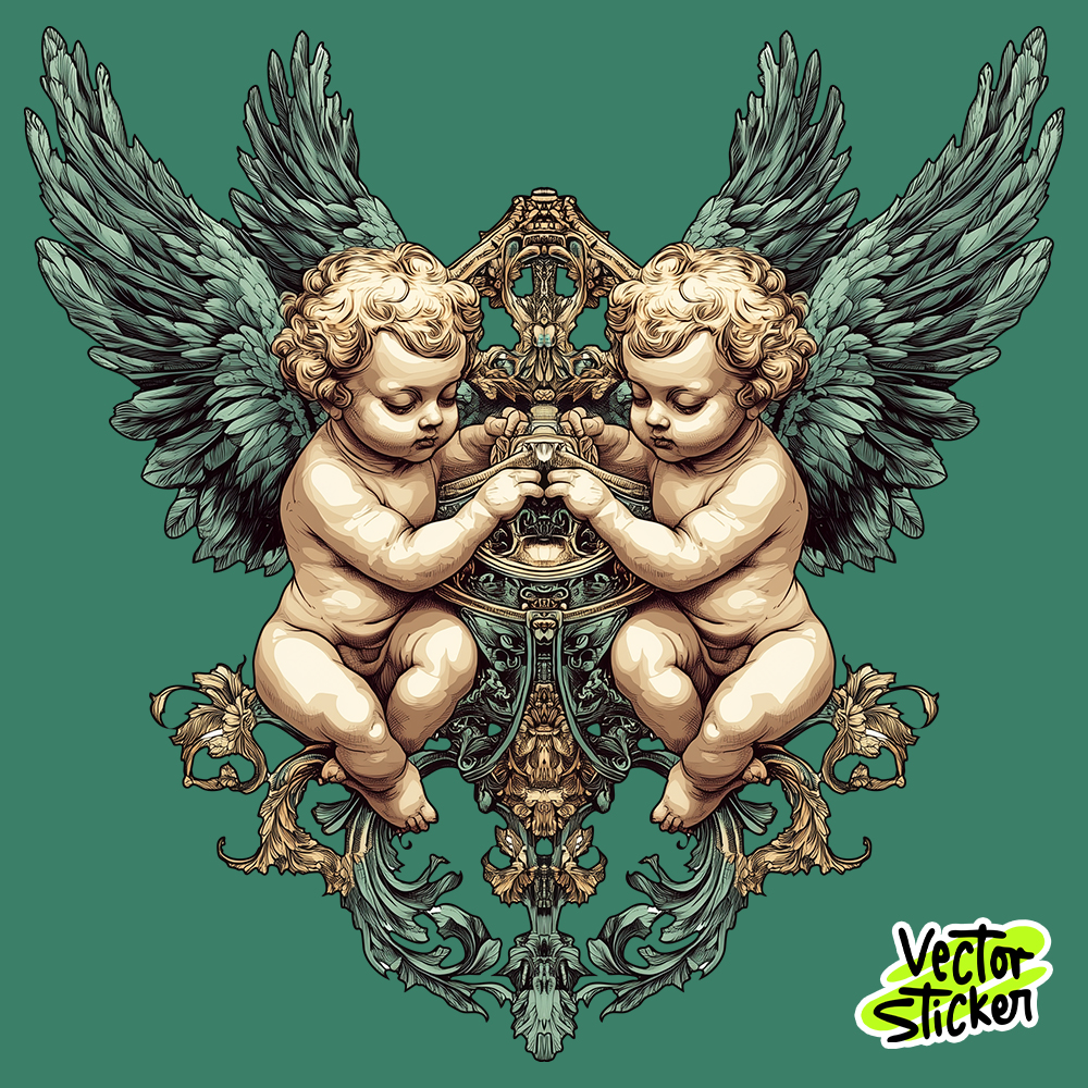 Baroque Cherub Angels – Vintage Ornament Style