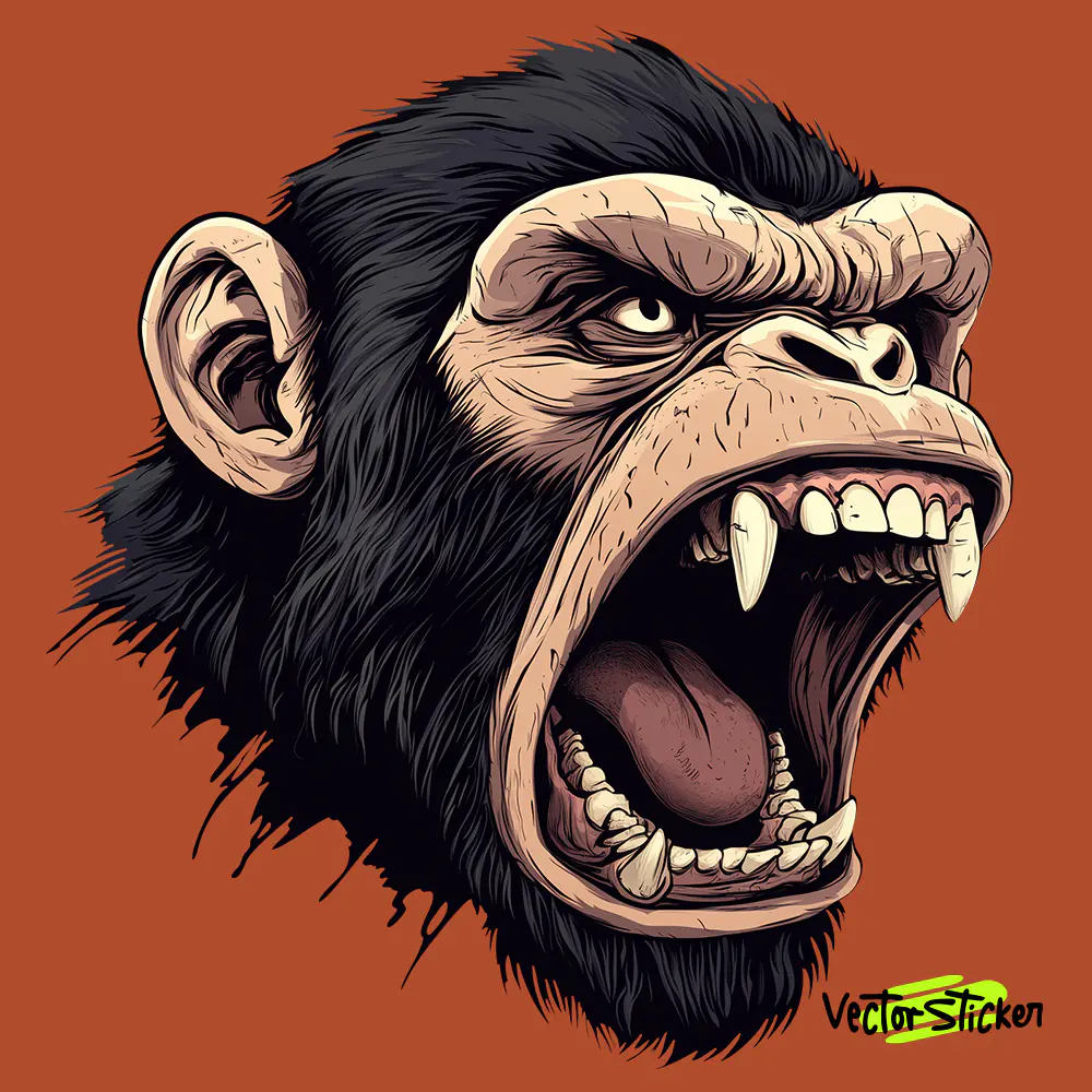 Angry Ape Yelling