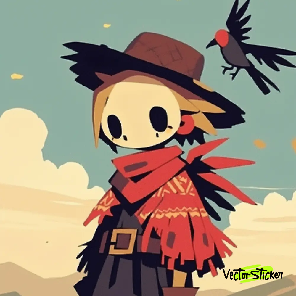 Scarecrow With his Crow