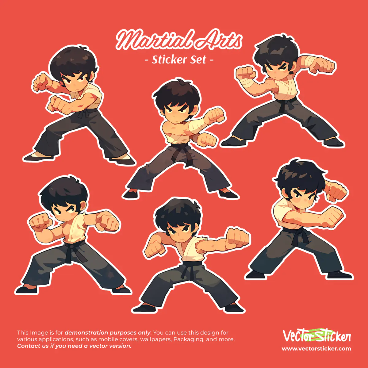 Martial Art Sticker Pack