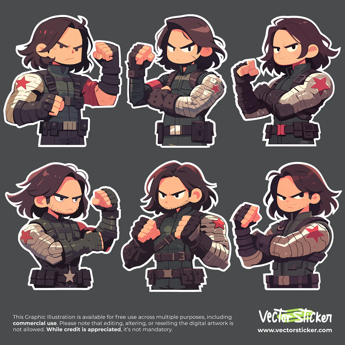 Winter Soldier Sticker Pack